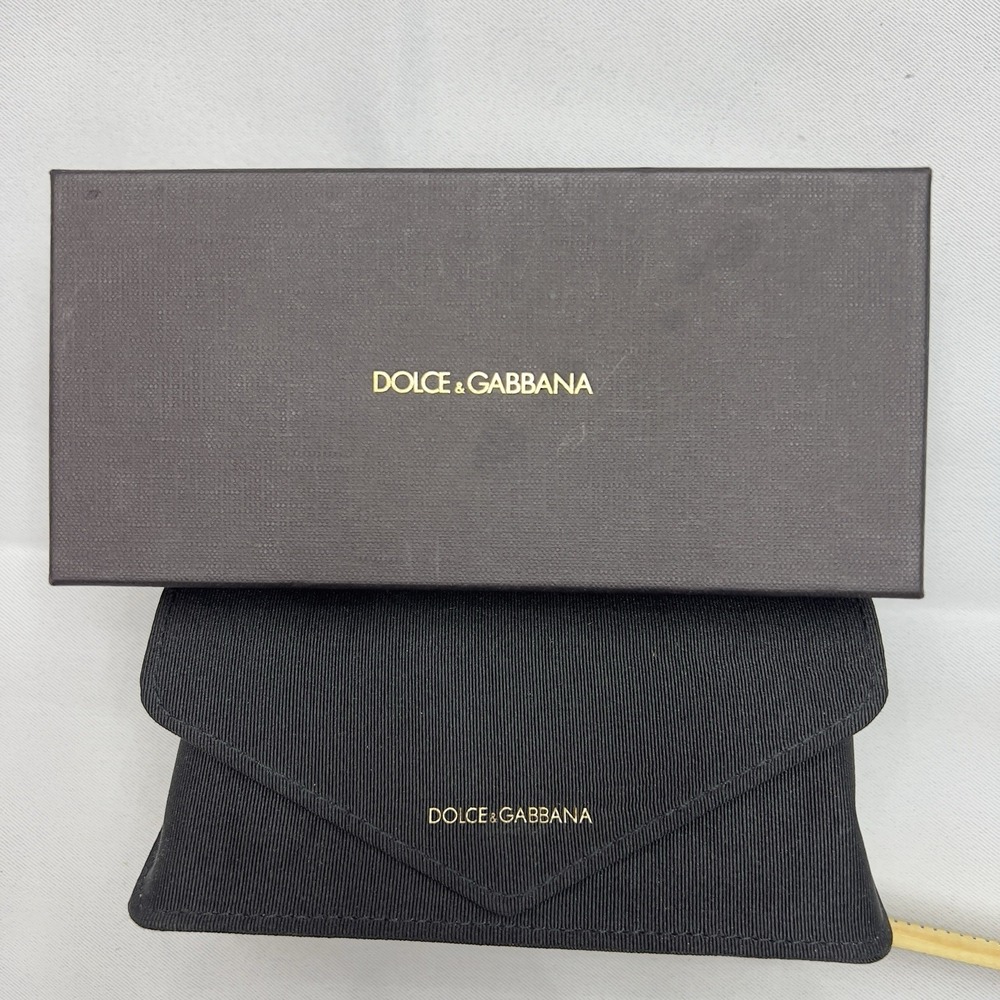DOLCE &GABBANA Sunglasses EMPTY CASE & BOX ONLY 7in x 3.75in Brown authentic
